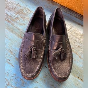 COLE HAAN Pinch Maine Classic Black Leather Loafer wig tassel. Men’s 8 M